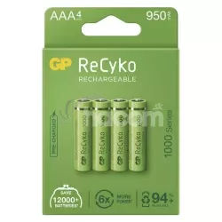 GP nabíjacie batérie ReCyko 1000 AAA (HR03) 4ks 1032124100
