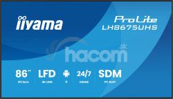 86" iiyama LH8675UHS-B2AG: IPS, 4K, 24/7, Android 11 LH8675UHS-B2AG