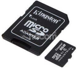 8GB microSDHC Kingston Industrial C10 A1 pSLC s adaptrom SDCIT2/8GB