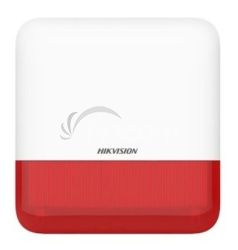 Hkivision AX PRO DS-PS1-E-WE bezdrôtová vonkajšia siréna ,červená blikač