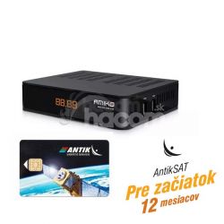 Amiko MINI 4K UHD S2X  + AntikSAT karta + Balíček Pre začiatok na 12 mesiacov
