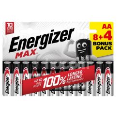 Batrie Energizer alkalick Max AA 8+4ks 12ks E303325100