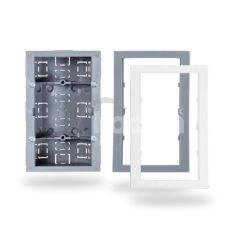 Jablotron JA-196PL-S dr�iak detektorov JA-112P a JA-152P do steny, vratane siv�ho a bieleho r�mika