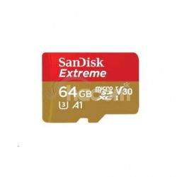 SanDisk Extreme microSDXC 64GB 160MB / s + adaptér