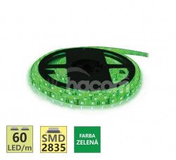 LED pásik 2835 ,zelený 12V ,2A,300diód IP20 5m