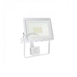LED reflektor Spectrum 20W +senzor pohybu ,studená biela,IP65 biely