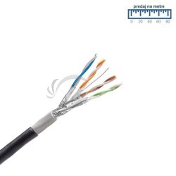Optronet Kábel FTP CAT6A PVC LSOH AWG24 fialový (m)