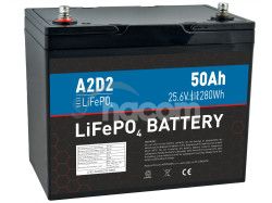 A2D2 batria LiFePO4 25,6V 50Ah M8 LFA2-24V050C10-M8B2