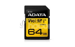 ADATA SDXC 64GB UHS-II U3 (290/260MB) ASDX64GUII3CL10-C