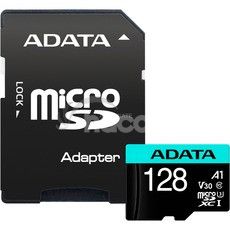ADATA V30S/micro SDXC/128GB/100MBps/UHS-I U3/Class 10/+ Adaptr AUSDX128GUI3V30SA2-RA1