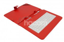 AIREN AiTab Leather Case 4 with USB Keyboard 10 "RED (CZ / SK / DE / UK / US .. layout) Leather Case 4 10R