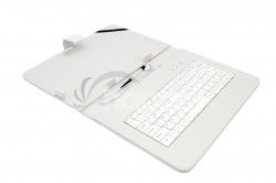 AIREN AiTab Leather Case 4 with USB Keyboard 10 "WHITE (CZ / SK / DE / UK / US .. layout) Leather Case 4 10W