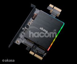 AKASA adaptér dual M.2 do PCIex s chladièom RGB AK-PCCM2P-04