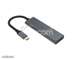 AKASA - extern USB hub - USB typ-C na 4 x USB 3.0 AK-CBCA25-18BK