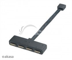 AKASA - RGB LED splitter, 4-pin AK-CBLD02-10BK