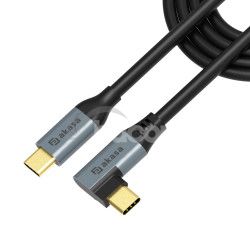 AKASA - Right Angle USB-C 100W PD Charging Cable AK-CBUB68-10BK