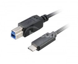 AKASA - USB 3.1 typ C na typ B adaptr - 100 cm AK-CBUB28-10BK