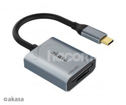 AKASA USB 3.2 Type-C Dual čítačka kariet AK-CR-10BK