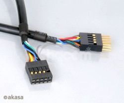 AKASA - USB kbel - 40 cm - predlovac intern EXUSBI-40