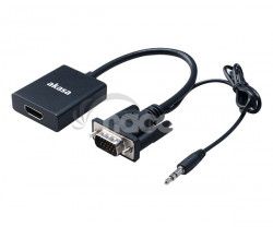 AKASA - VGA na HDMI s audio kblom AK-CBHD23-20BK