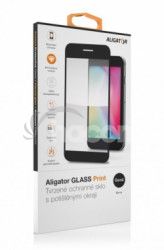 Aligator Ochranné tvrdené sklo GLASS PRINT, iPhone14 Pro Max, čierna, celoplošné lepenie GLP0188
