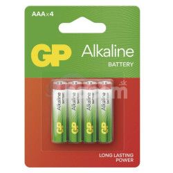 Alkalick batria GP Alkaline LR03 (AAA), 4 ks 4ks B04114