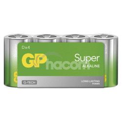 Alkalick� bat�ria GP Super LR20 (D), 4 ks f�lia 4ks B01404