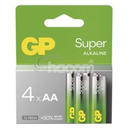 Alkalick batria GP Super LR6 (AA), 4 ks 4ks B01214