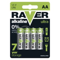 Alkalick� bat�ria RAVER LR6 (AA), 4 ks 4ks B7921