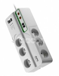 APC Home / Office SurgeArrest 6 Outlets with Phone and Coax Protection 230V France PMH63VT-FR