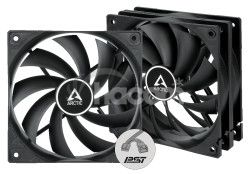 ARCTIC F12 PWM PST (3PCS Value Pack) (Black) - 120mm case fan with PWM control and PST cable - Pack
