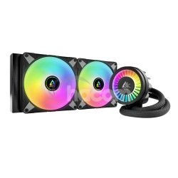 ARCTIC Liquid Freezer III - 280 A-RGB (Black) : All-in-One CPU Water Cooler s 280 mm raditorom a ACFRE00143A