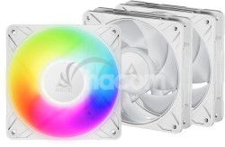 ARCTIC P12 Pre A-RGB (biela) 3-Pack - 120mm A-RGB PWM ventiltor s rozdelovaom kblov ACFAN00326A