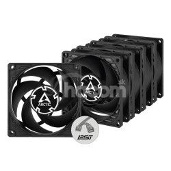 ARCTIC P8 PWM Pst Case Fan - 80mm case fan s PWM control and PST cable - Pack of 5pcs ACFAN00154A