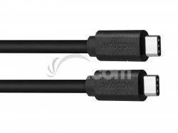 AVACOM dátový a nabíjací kábel USB Type-C - USB Type-C, 100cm, čierna DCUS-TPCC-P10B
