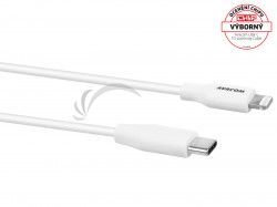 AVACOM USB kbel typ C na Lightning 120cm, 120cm, biela DCUS-MFIC-120W