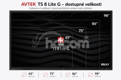 AVTEK TS 8 Lite G 86, interaktivn� dotykov� displej 86", 4K, 8GB/128GB, EDLA, Android 14 10002311