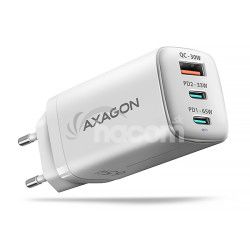 AXAGON ACU-DPQ65W, GaN nabjaka do siete 65W, 3x port (USB-A + dual USB-C), PD3.0/QC4+/PPS/Apple ACU-DPQ65W