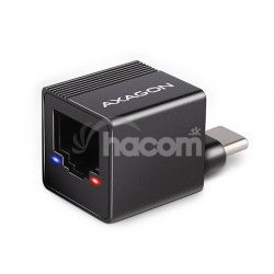AXAGON ADE-MINIC USB-C 3.2 Gen 1 - Gigabit Ethernet MINI sieov karta, Realtek 8153, auto intal ADE-MINIC