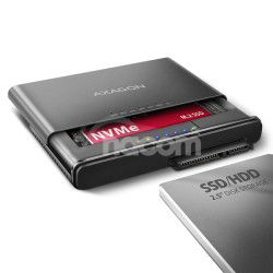 AXAGON ADSA-CC USB-C 10 Gbps - NVMe M.2 SSD & SATA 2.5"/3.5" SSD/HDD CLONE MASTER 2 ADSA-CC