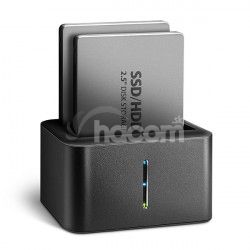 AXAGON ADSA-D25, USB 3.2 Gen 1 - 2x SATA 6G 2.5" SSD/HDD CLONE MINI dokovacia stanica ADSA-D25
