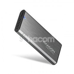 AXAGON EEM2-SG2, USB-C 3.2 Gen 2 - M.2 NVMe & SATA SSD kovov RAW box, bezskrutkov EEM2-SG2