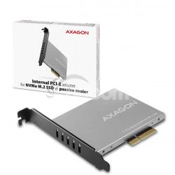 AXAGON PCEM2-NC, PCIe x4 - M.2 NVMe M-key slot adaptér, pasívny chladič PCEM2-NC