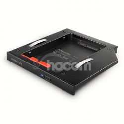 AXAGON RSS-CD12 rmek pre 2.5" SSD/HDD do DVD slotu, 12.7 mm, LED, hlink RSS-CD12