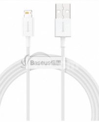Baseus CALYS-B02 Superior Fast Charging Kbel Lightning 2.4A 1.5m White 6953156205444