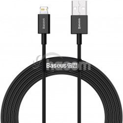 Baseus CALYS-C01 Superior Fast Charging Dátový kábel USB to Lightning 2.4A 2m Black 6953156205451