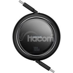 Baseus Dtov kbel Free2Draw mini USB-C/USB-C 1m 100W ierny 6932172647537
