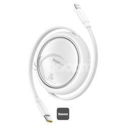 Baseus Dtov kbel Free2Pull USB-C/Ligtning 1m 20W biely 6932172661335