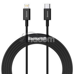 Baseus Dtov kbel Superior Series USB-C/Lightning 20W 2m ierny 6953156205352