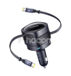 Baseus Enjoyment Max Nab�ja�ka do Auta USB-C/USB-C 60W Cosmic Black 6932172682576
